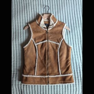 Etcetera Leather Brown Vest